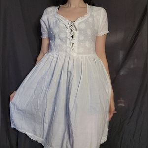 Vintage 90s angelic cotton dress Size Medium.